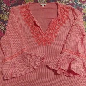 Crown & Ivy, Size XL Pink blouse